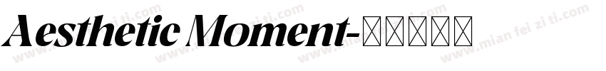 Aesthetic Moment字体转换